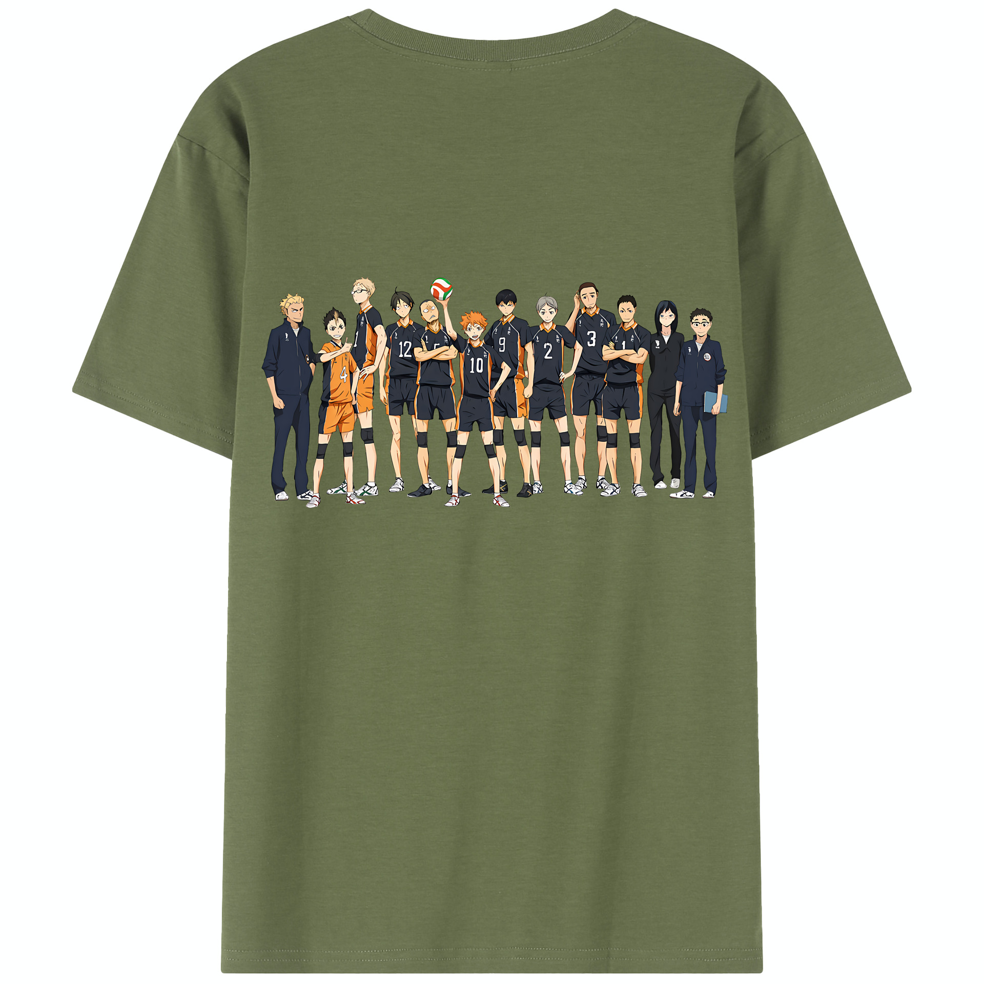 （画像用） ハイキュー!! Haikyu!! 綿100％半袖Tシャツ（背面プリント）
